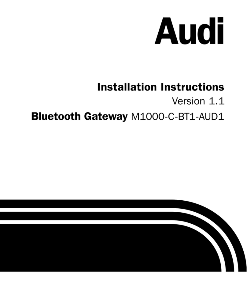 Audi M1000-C-BT1-AUD1 User manual