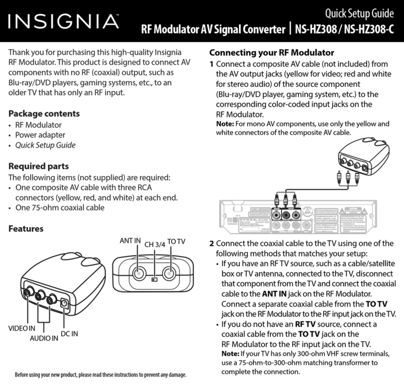 Insignia NS-HZ308 Quick setup guide