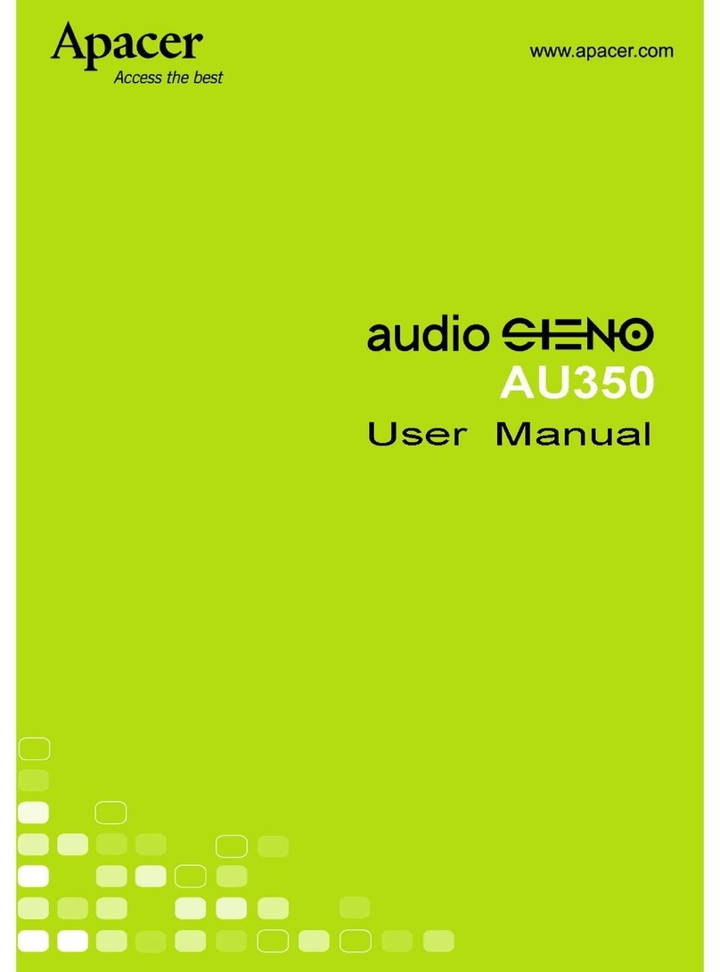 Apacer Technology Audio Steno AU350 User manual Apacer Technology Audio Steno AU350 User manual