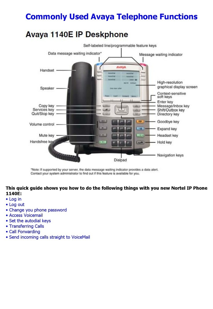 Avaya 1140E User manual