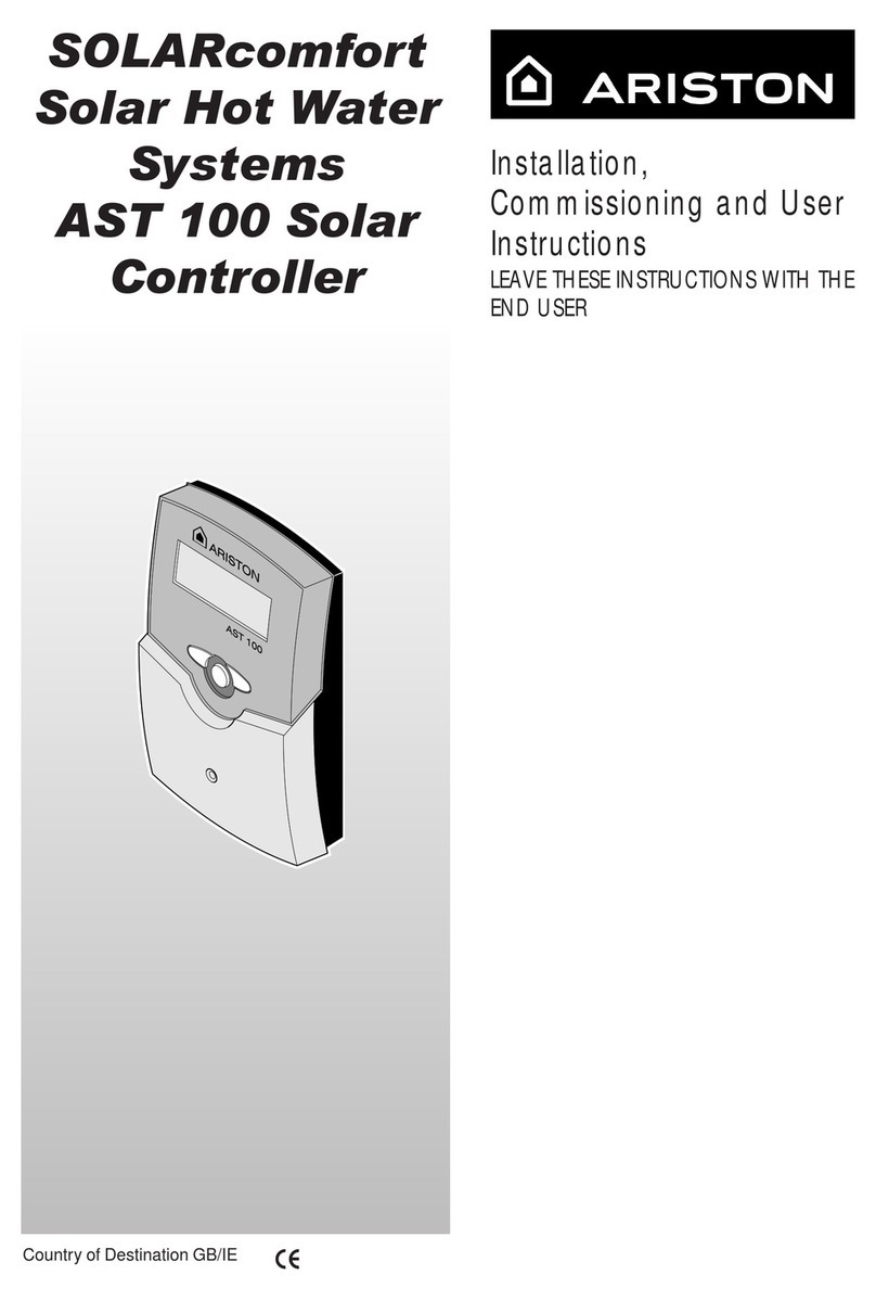 Ariston AST 100 Installation, commissioning and user instructions