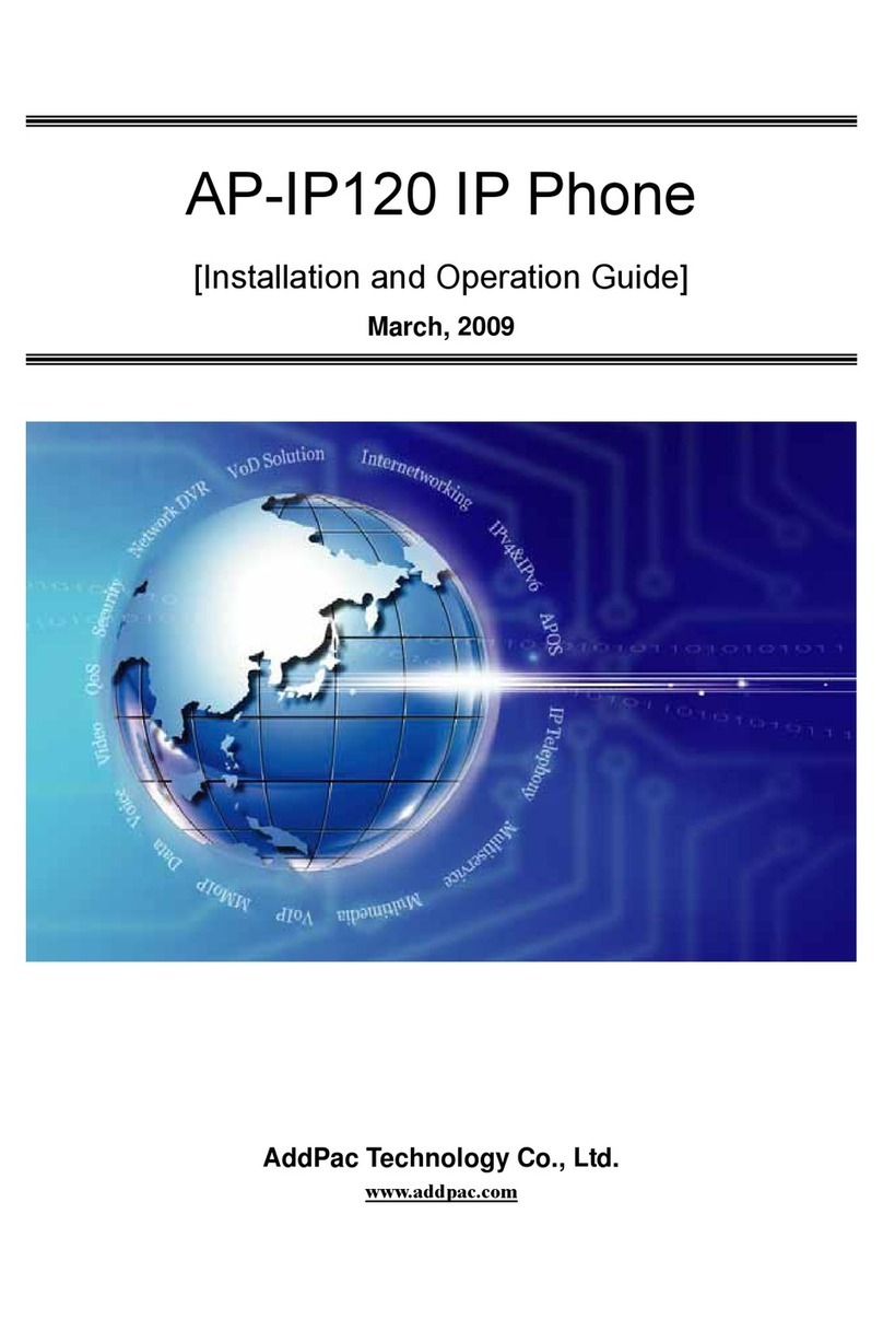 AddPac AP-IP120 Installation and operation guide