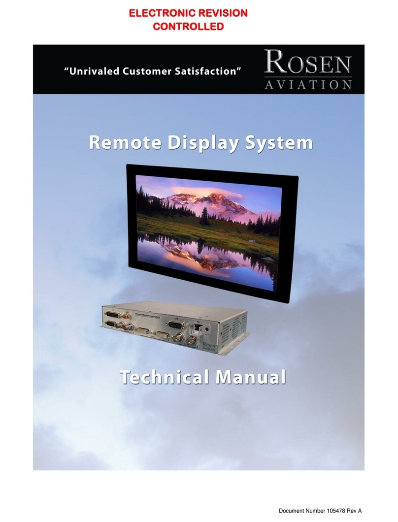 Rosen Aviation Remote Display System User manual
