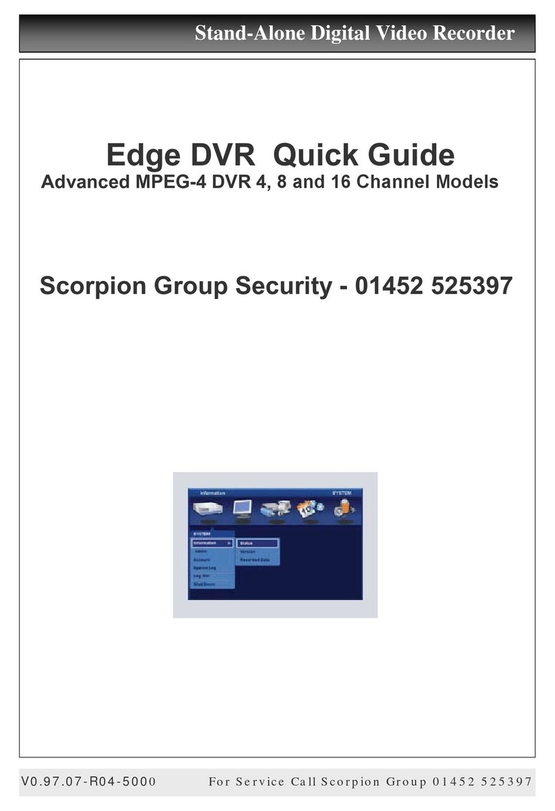 Scorpion Group Security Edge DVR quick guide