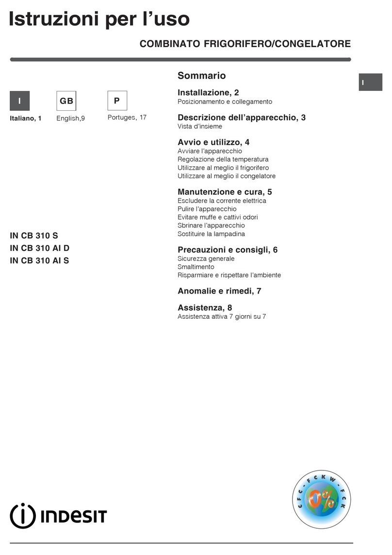 Indesit IN CB 310 S operating instructions Indesit IN CB 310 S operating instructions