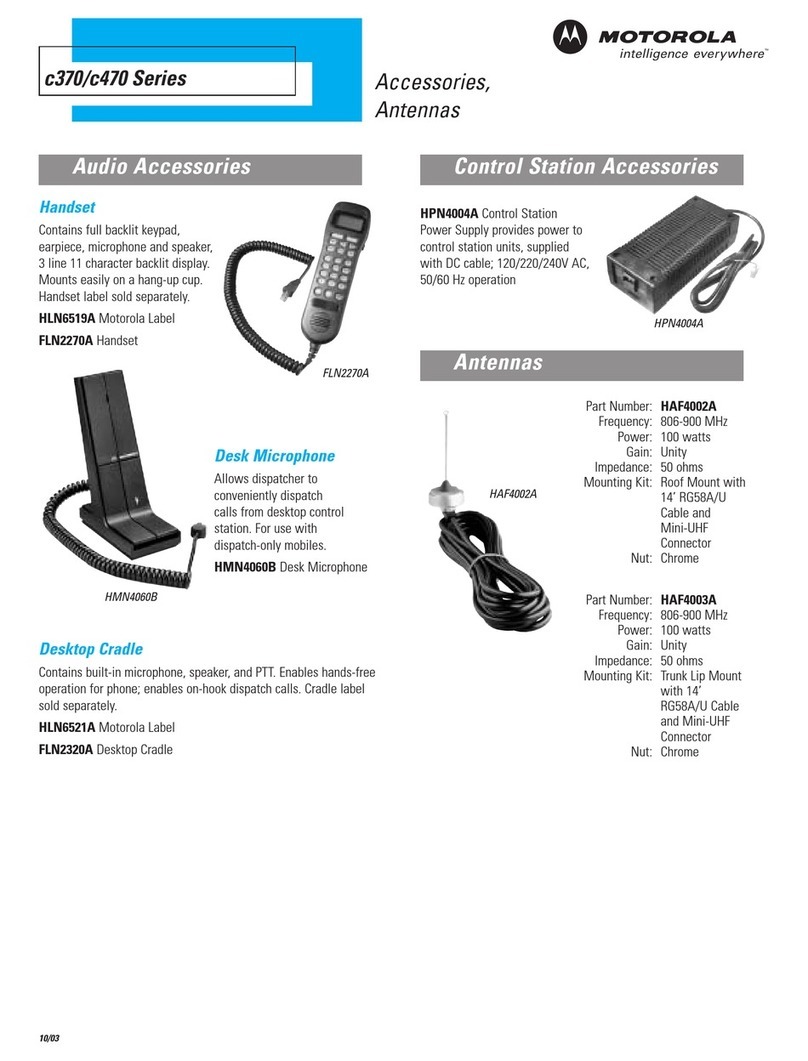 Motorola C370 Series User manual