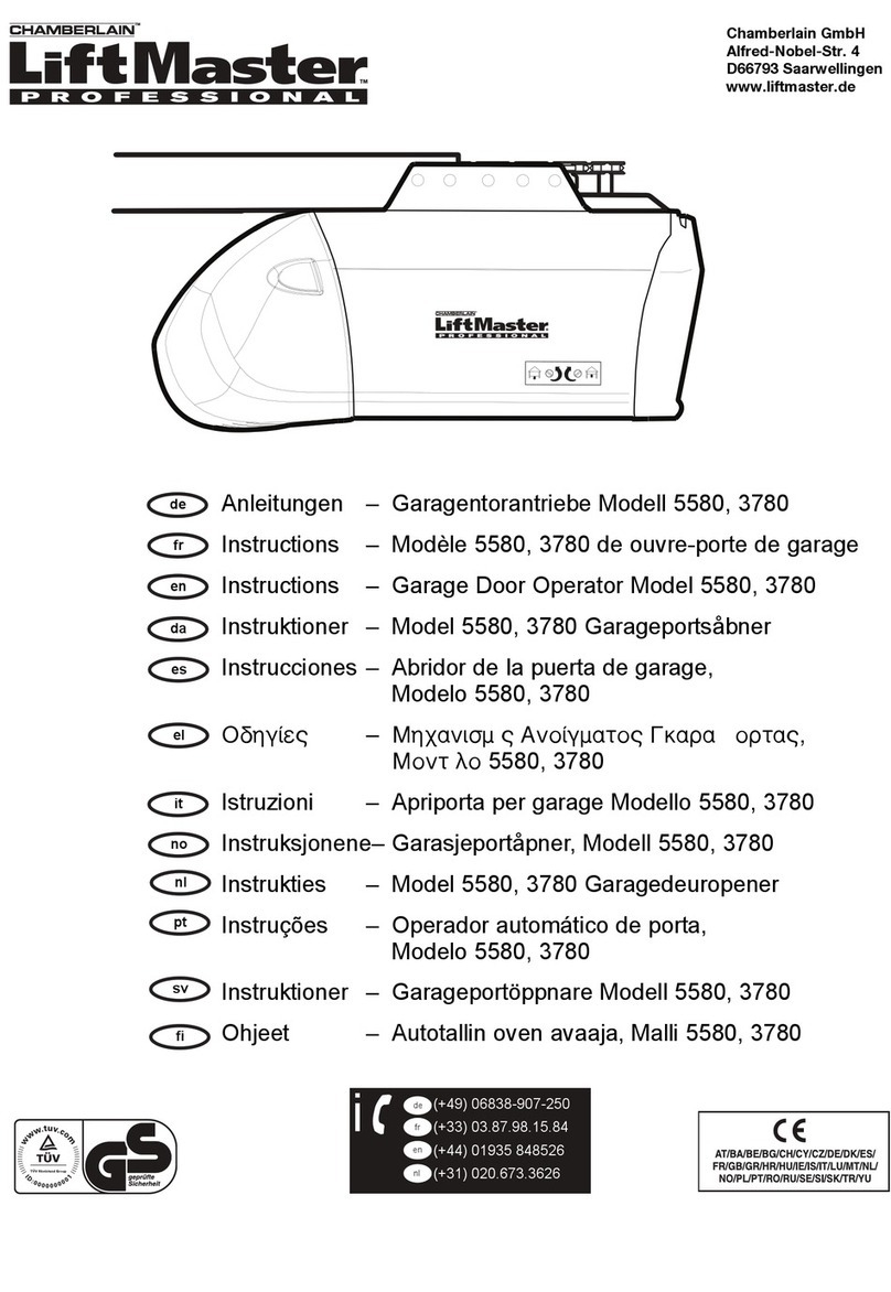 Chamberlain LiftMaster Professional 5580 User manual