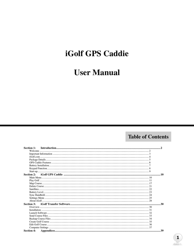 iGolf GPS Caddie User manual