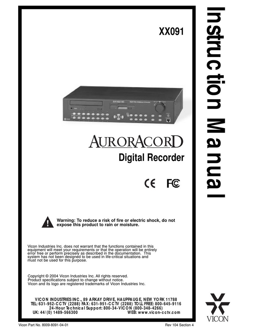 Vicon AurorAcord XX091 instruction manual