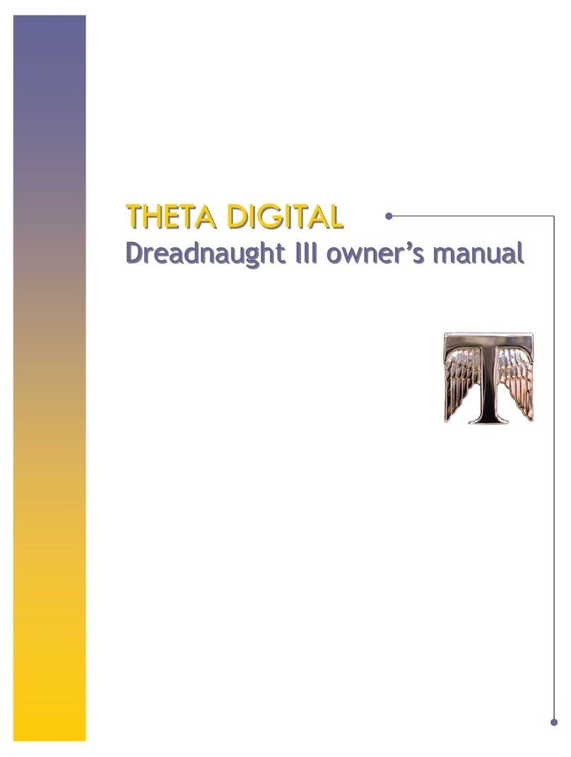 Theta Digital Dreadnaught III owner's manual