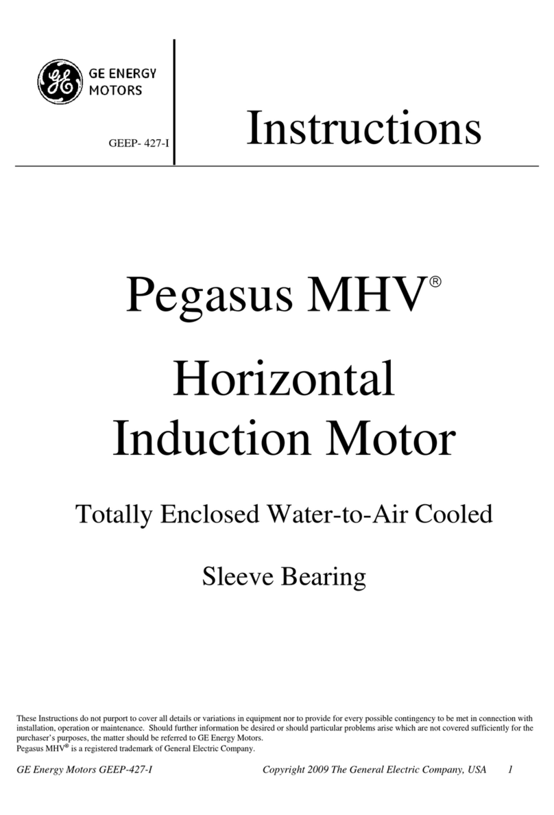 GE Pegasus MHV GEEP-427-I User manual