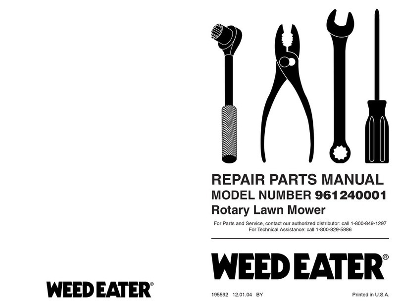 Weed Eater 961240001 Owner's manual