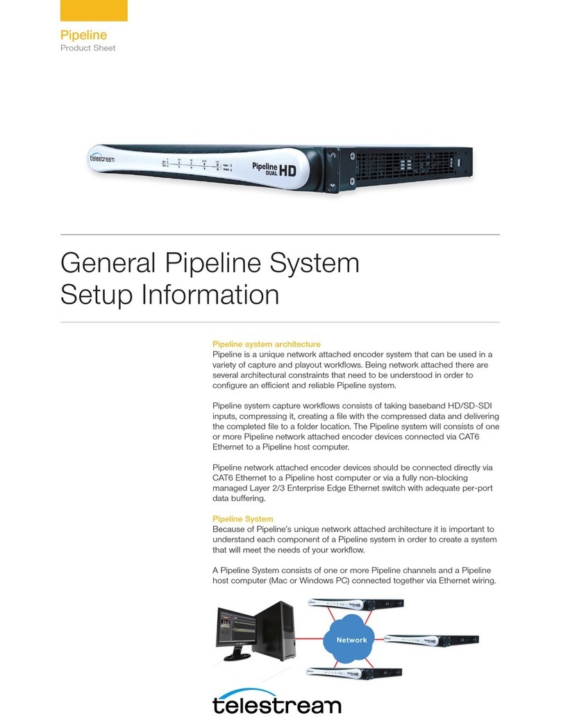 Telestream General Pipeline System Setup information