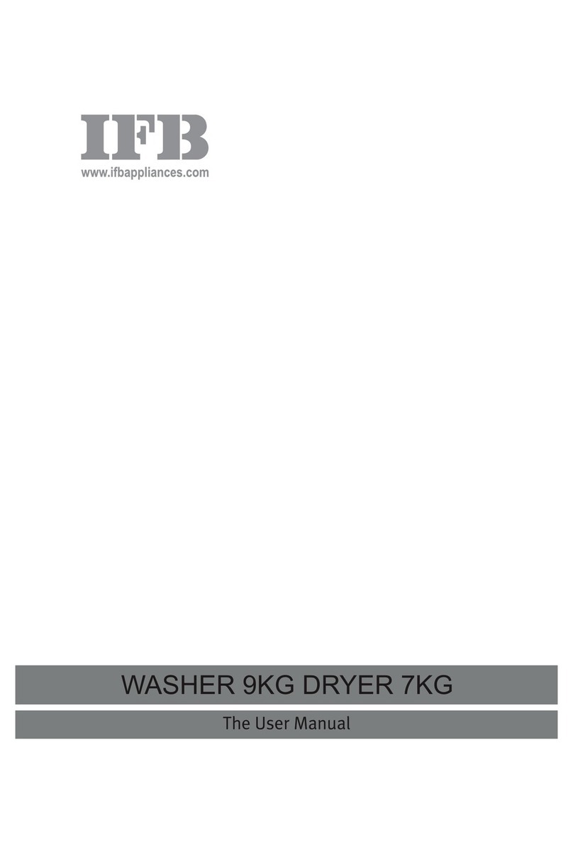 IFB WASHER 9KG DRYER 7KG user manual