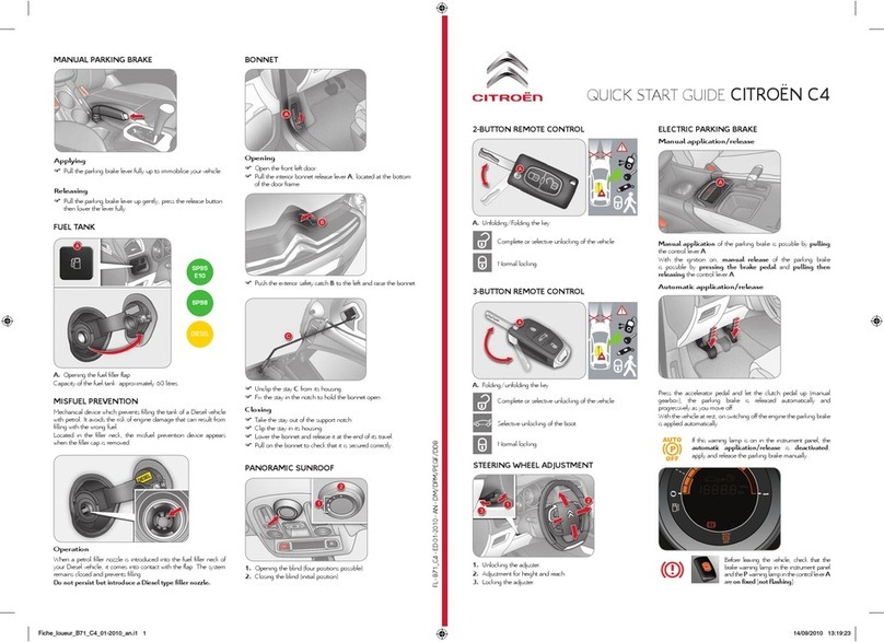 CITROËN C4 PICASSO User manual CITROËN C4 PICASSO User manual