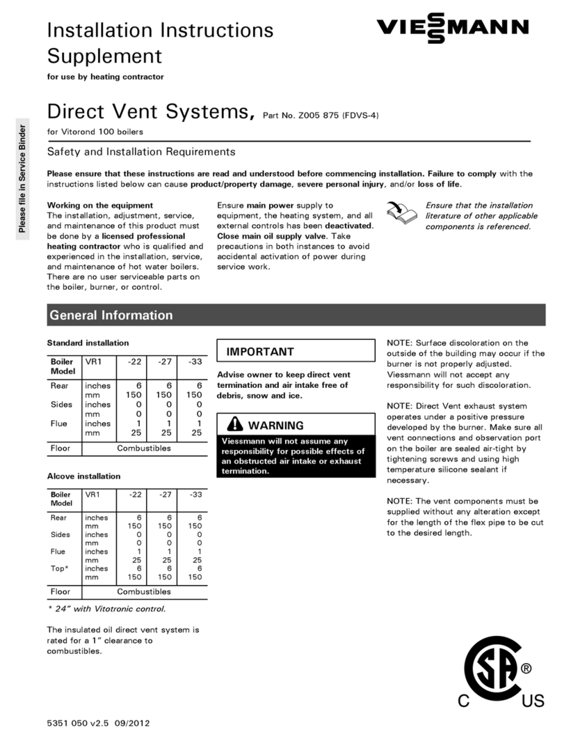Viessmann FDVS-4 installation instructions Viessmann FDVS-4 installation instructions