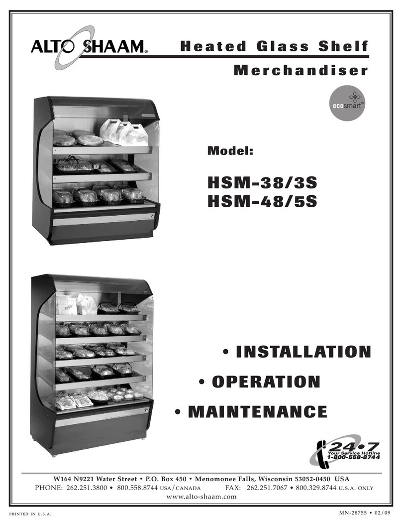 Alto-Shaam HSM-38/3S Installation operation & maintenance