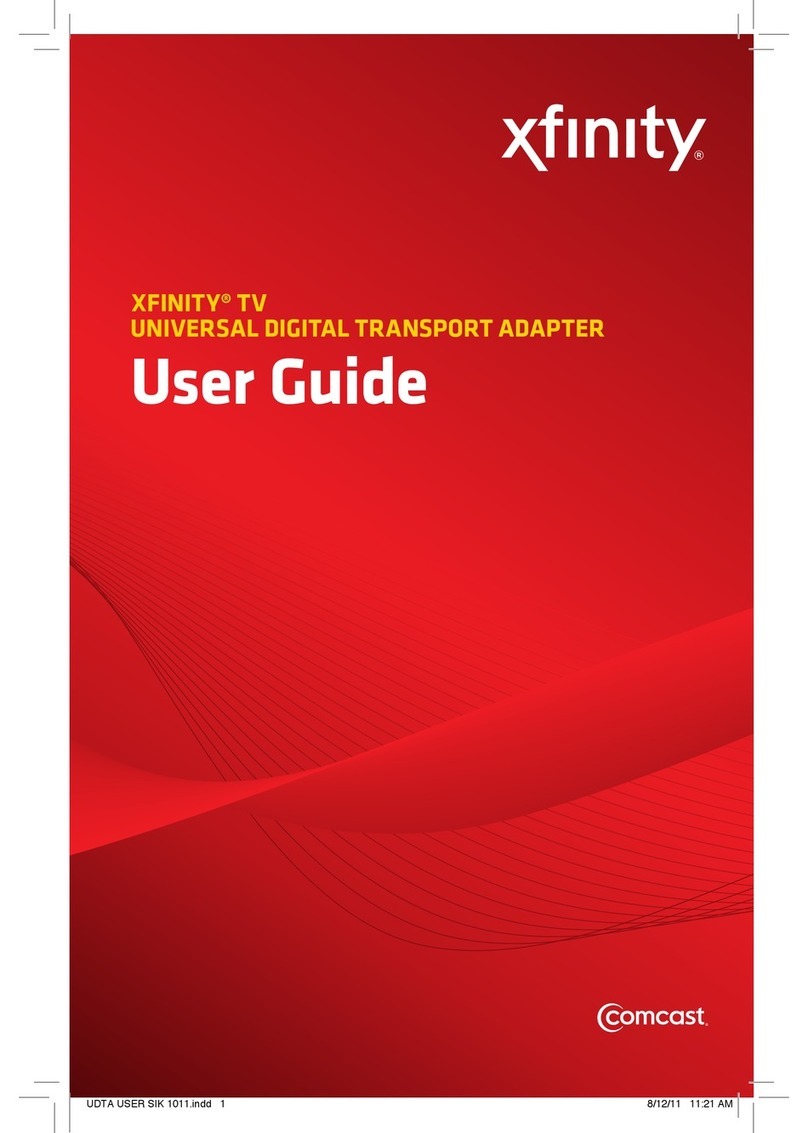 Comcast XFINITY User manual