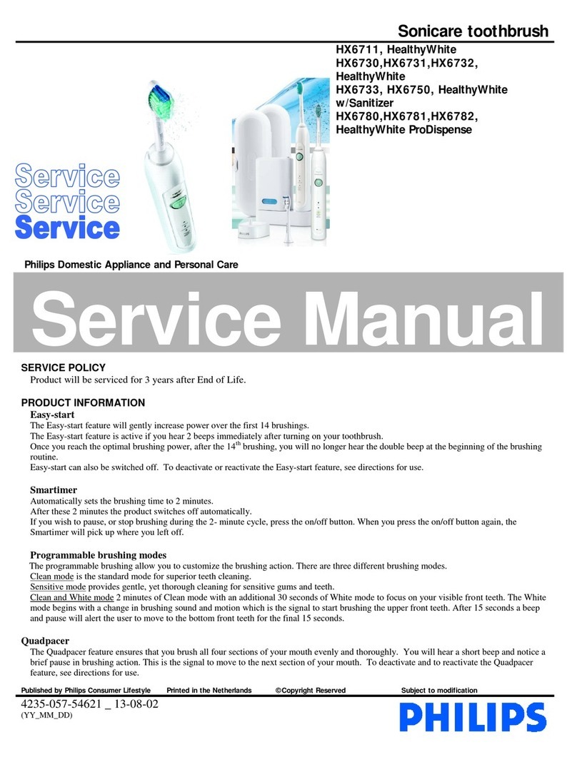 Philips Sonicare HealthyWhite HX6711 User manual