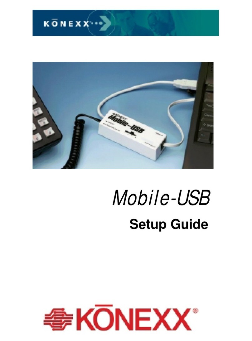Konexx Mobile-USB User manual