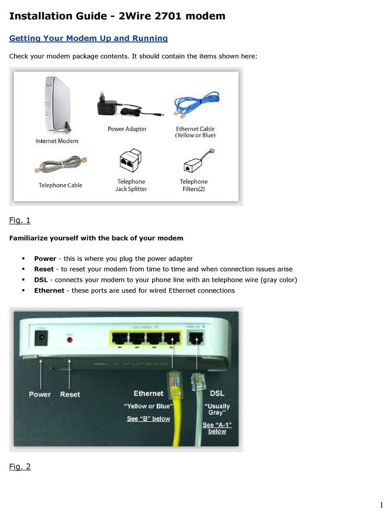 2-Wire Gateway 2701 User manual