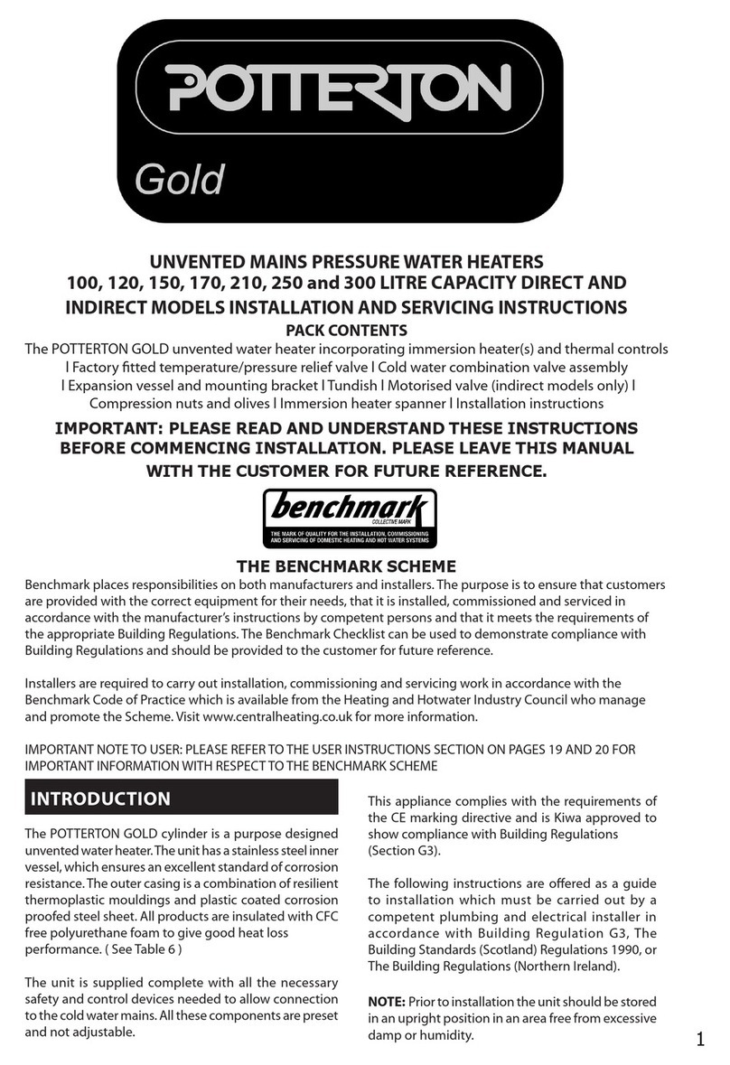 Potterton Gold H Range Installation and servicing instructions