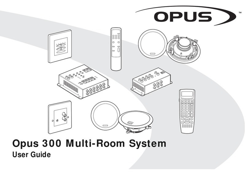 Opus 300 User manual