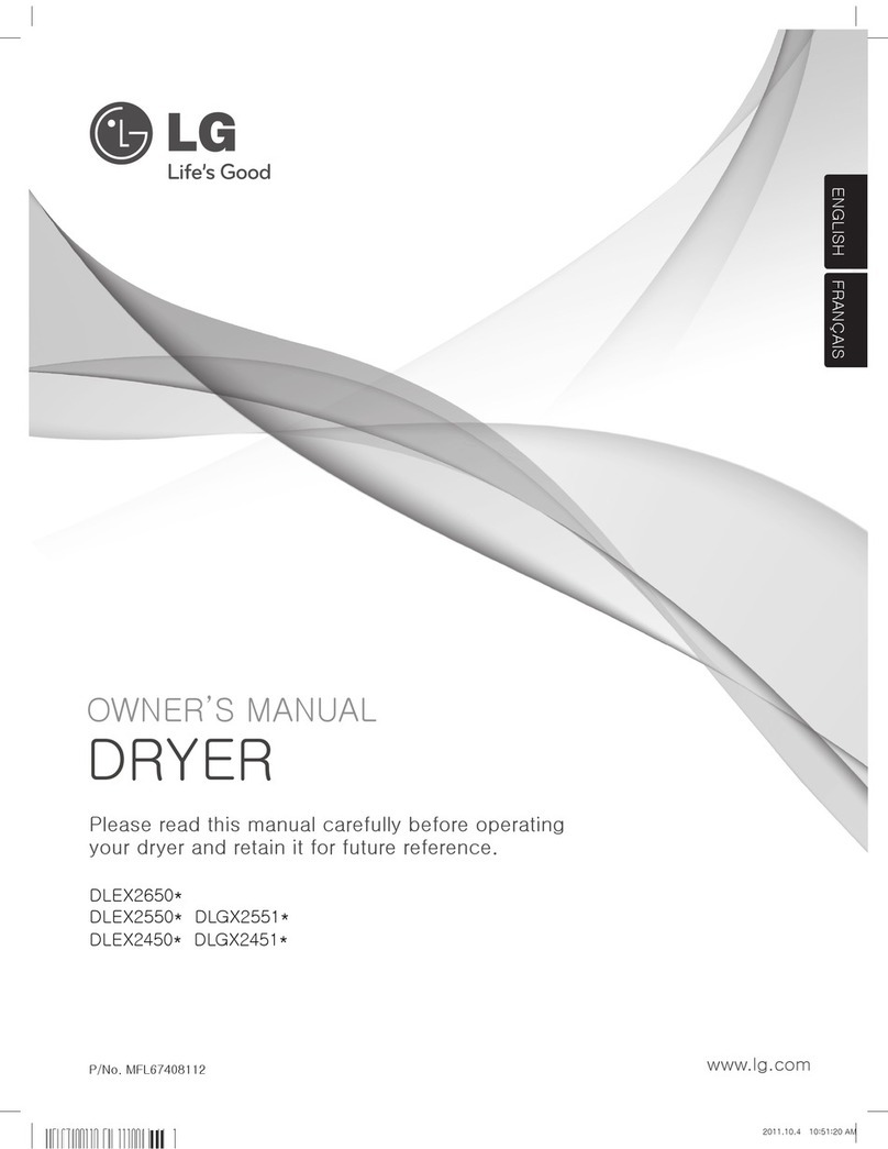 LG DLEX2650x User manual