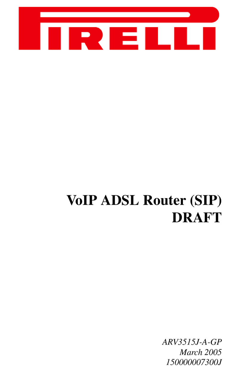 Pirelli ARV3515J-A-GP manual