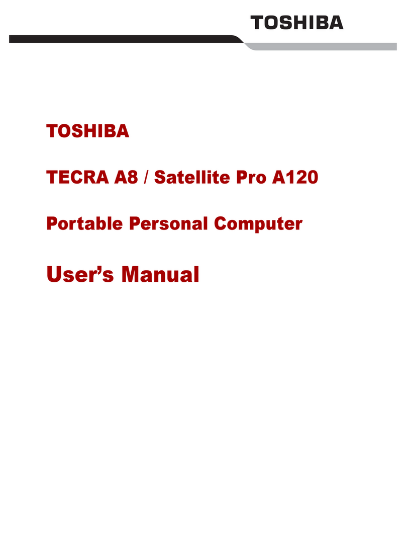 Toshiba Tecra A8 User manual