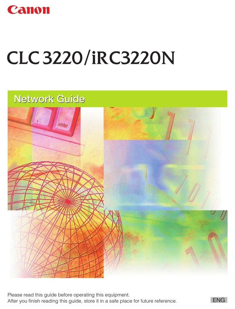 Canon CLC 3220 Installation and maintenance instructions