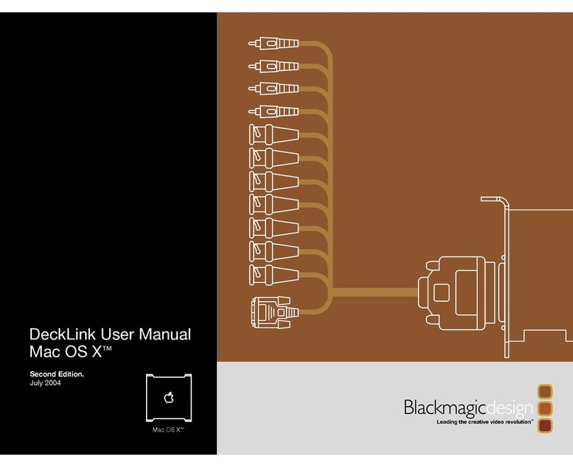 Blackmagicdesign DeckLink Series User manual