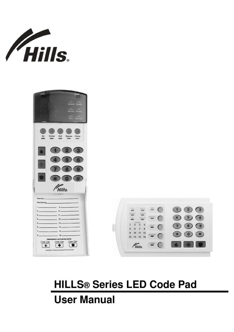 Hills Series LCD Code Pad user manual