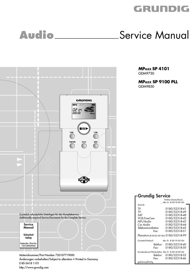 Grundig MPaxx SP 9100 PLL User manual