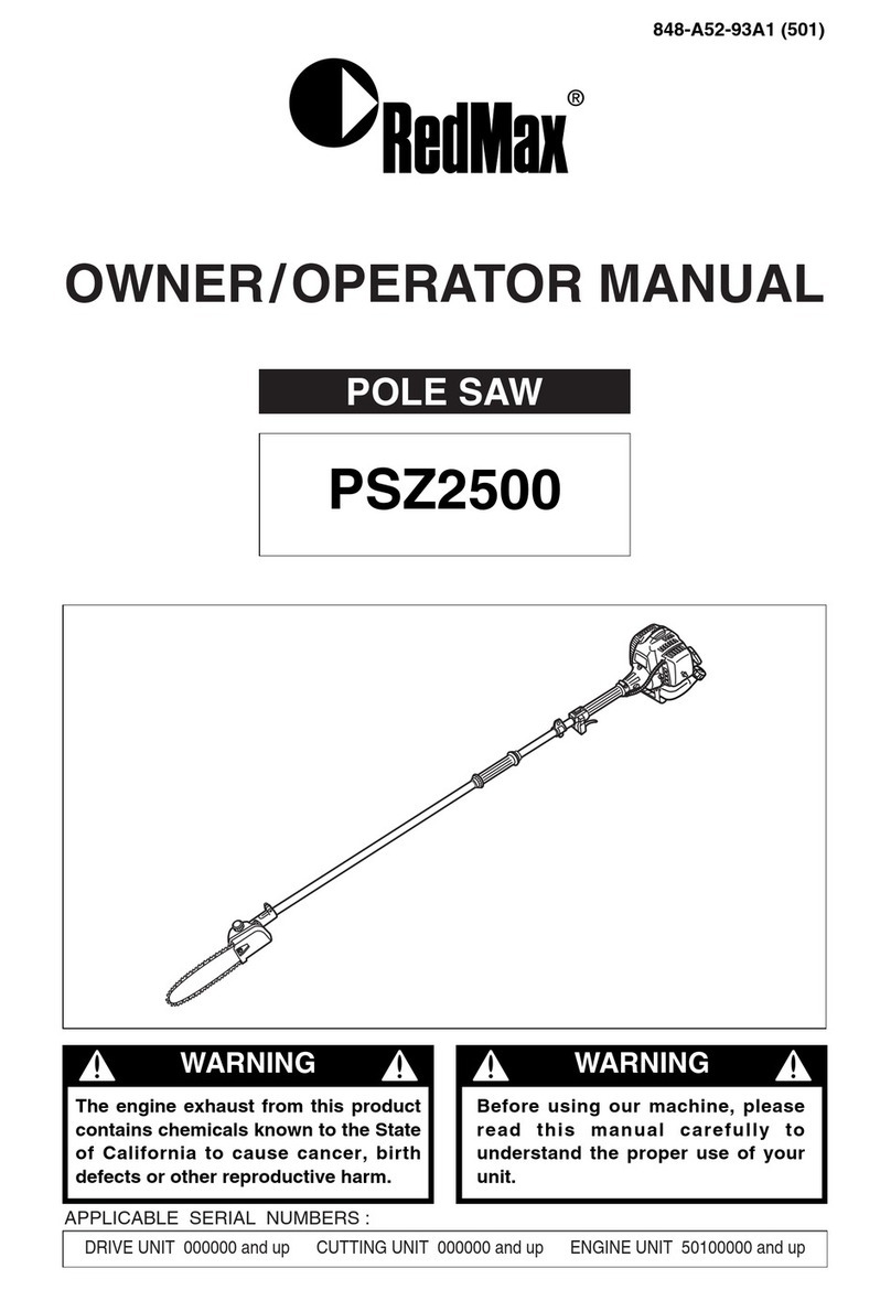 RedMax PSZ2500 Owner's/operator's manual