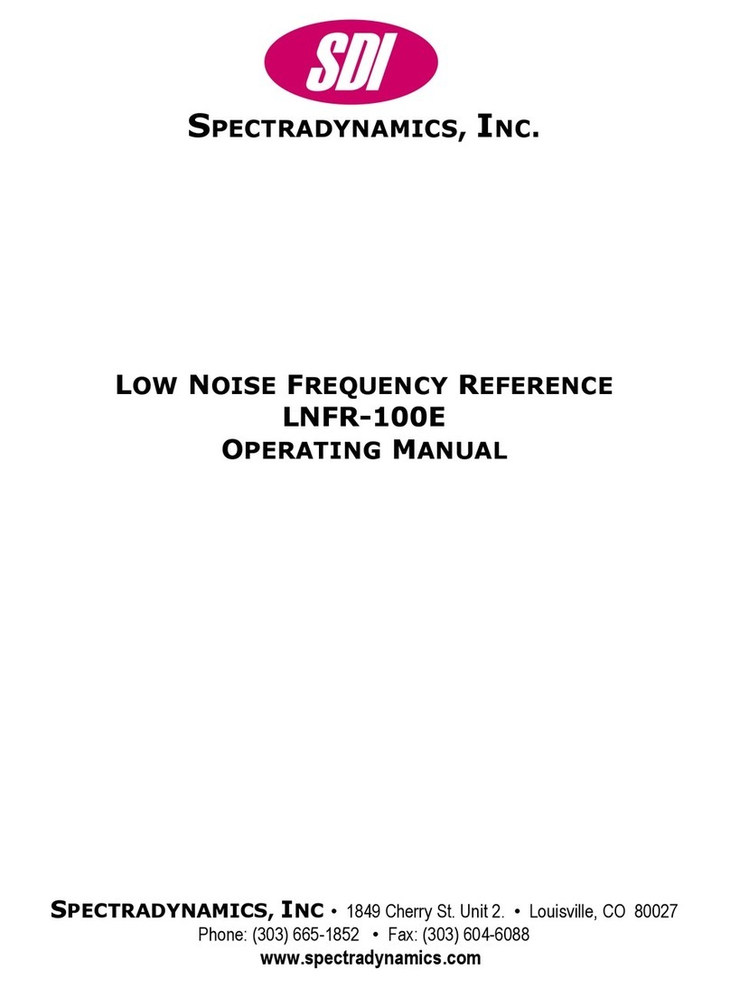 SDI LNFR-100E User manual
