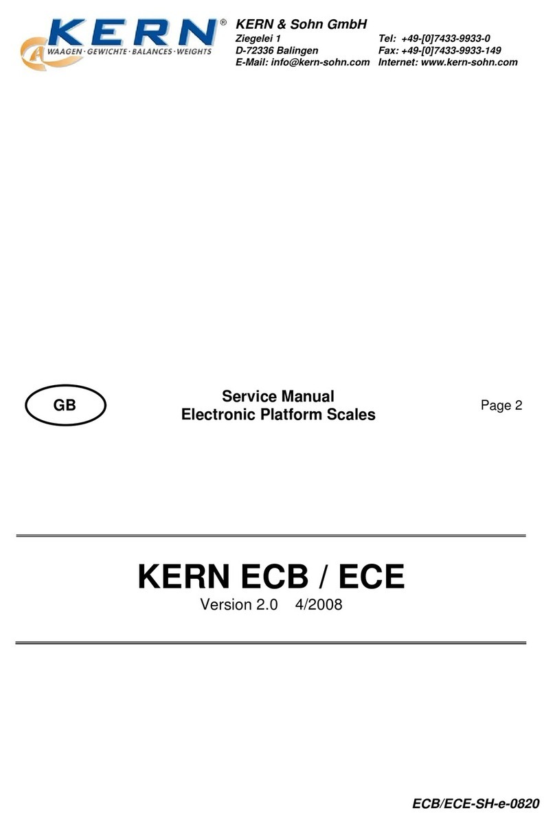 KERN ECB User manual