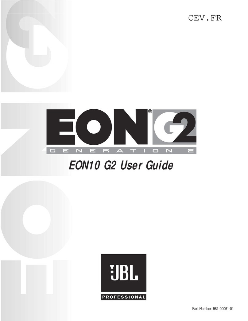 JBL EON10 G2 User manual