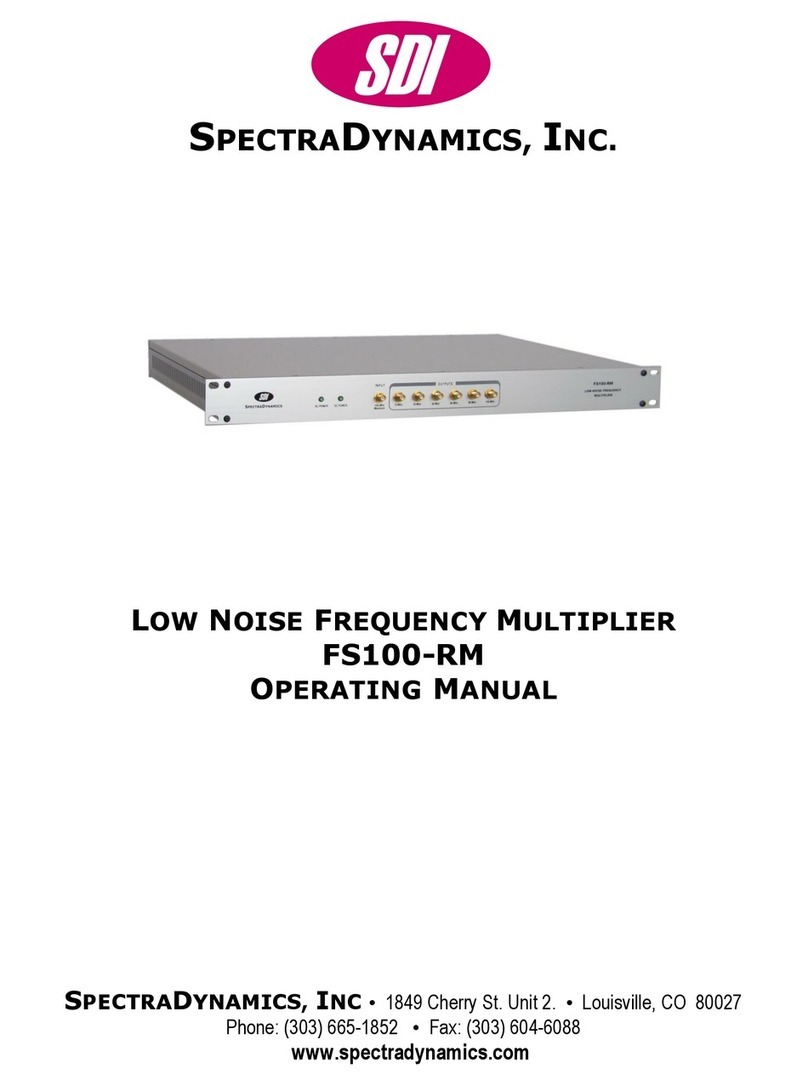 SDI FS100-RM operating manual