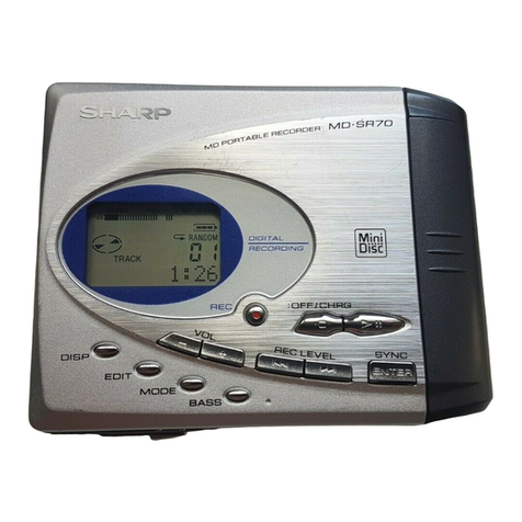 Sharp MD-SR505E(S) User manual