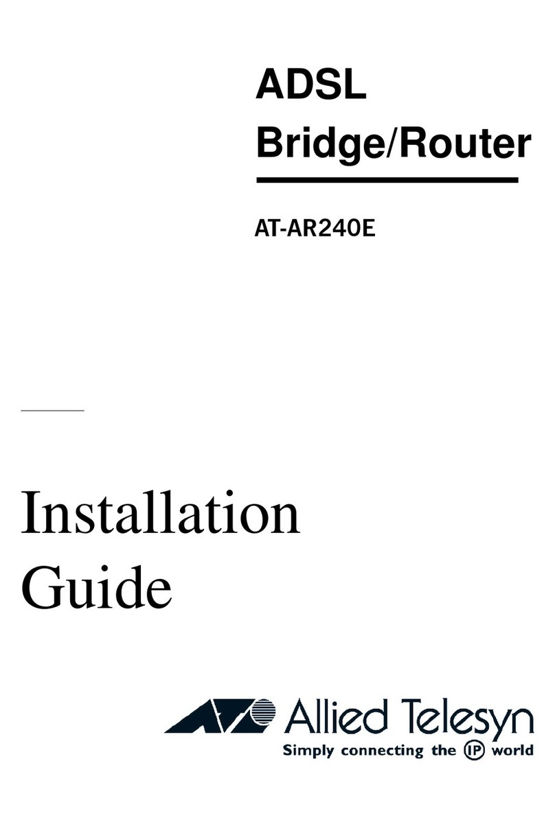 Allied Telesis AT-AR240E User manual