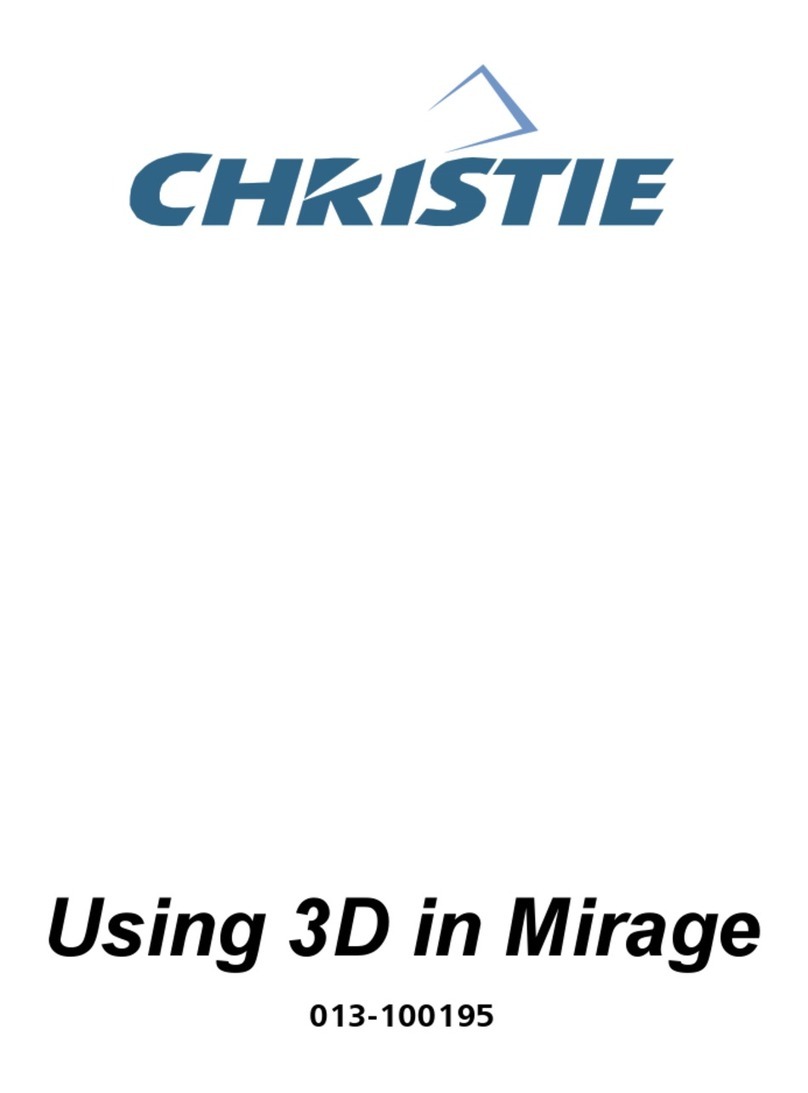 Christie Mirage M Series user manual