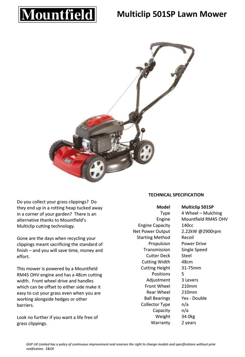 Mountfield Multiclip 501SP User manual