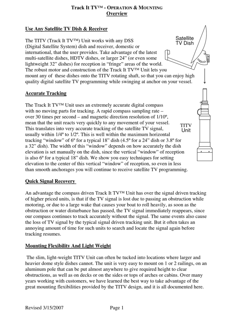 Track It TV Satellite TV Dish & Receiver Instruction Manual