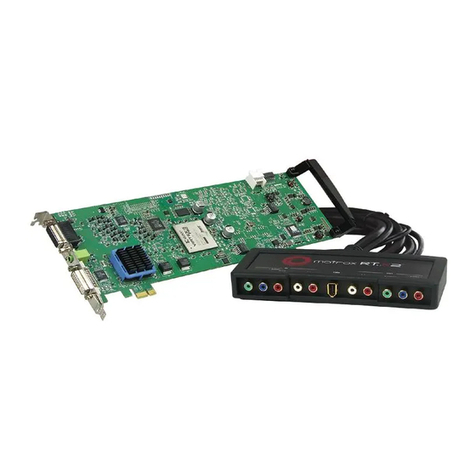Matrox RT.X2 installation manual