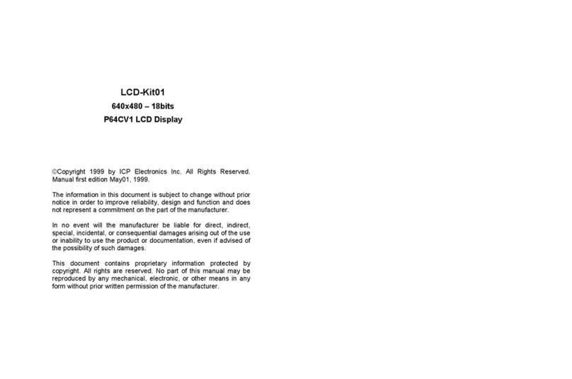 ICP Electronics LCD-Kit01 User manual