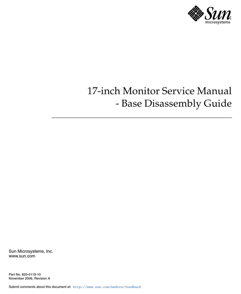Sun Microsystems 17-inch Monitor User manual