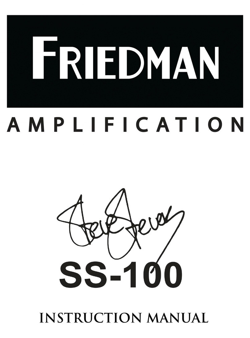 Friedman SS-100 User manual