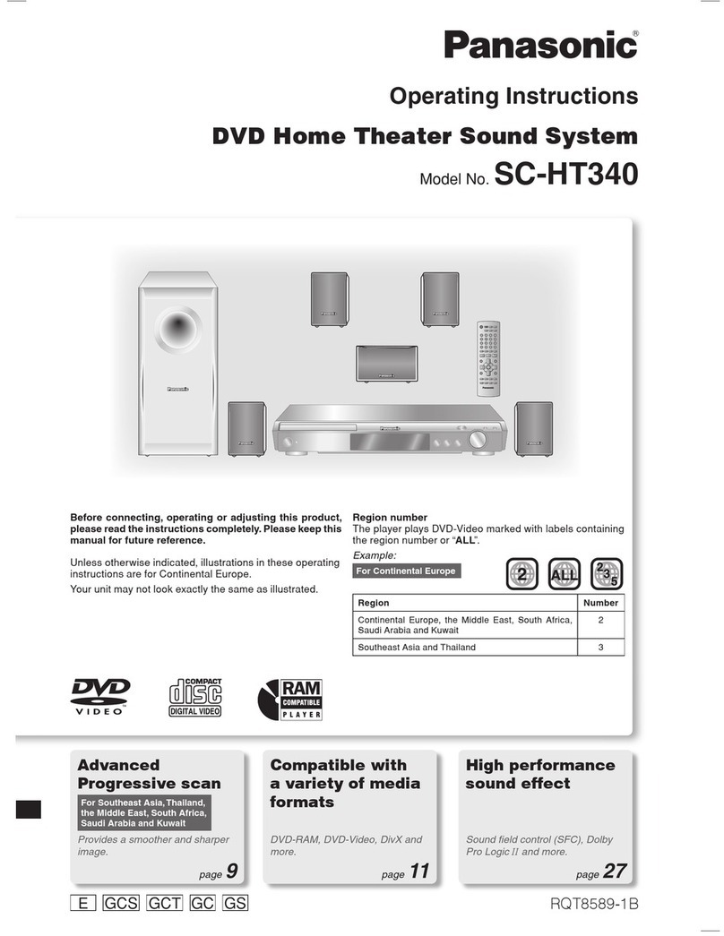 Panasonic SC-HT340 User manual
