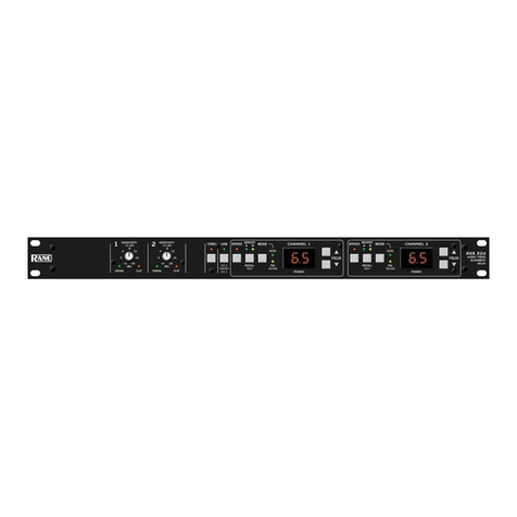 Rane AVA 22d Operator's manual